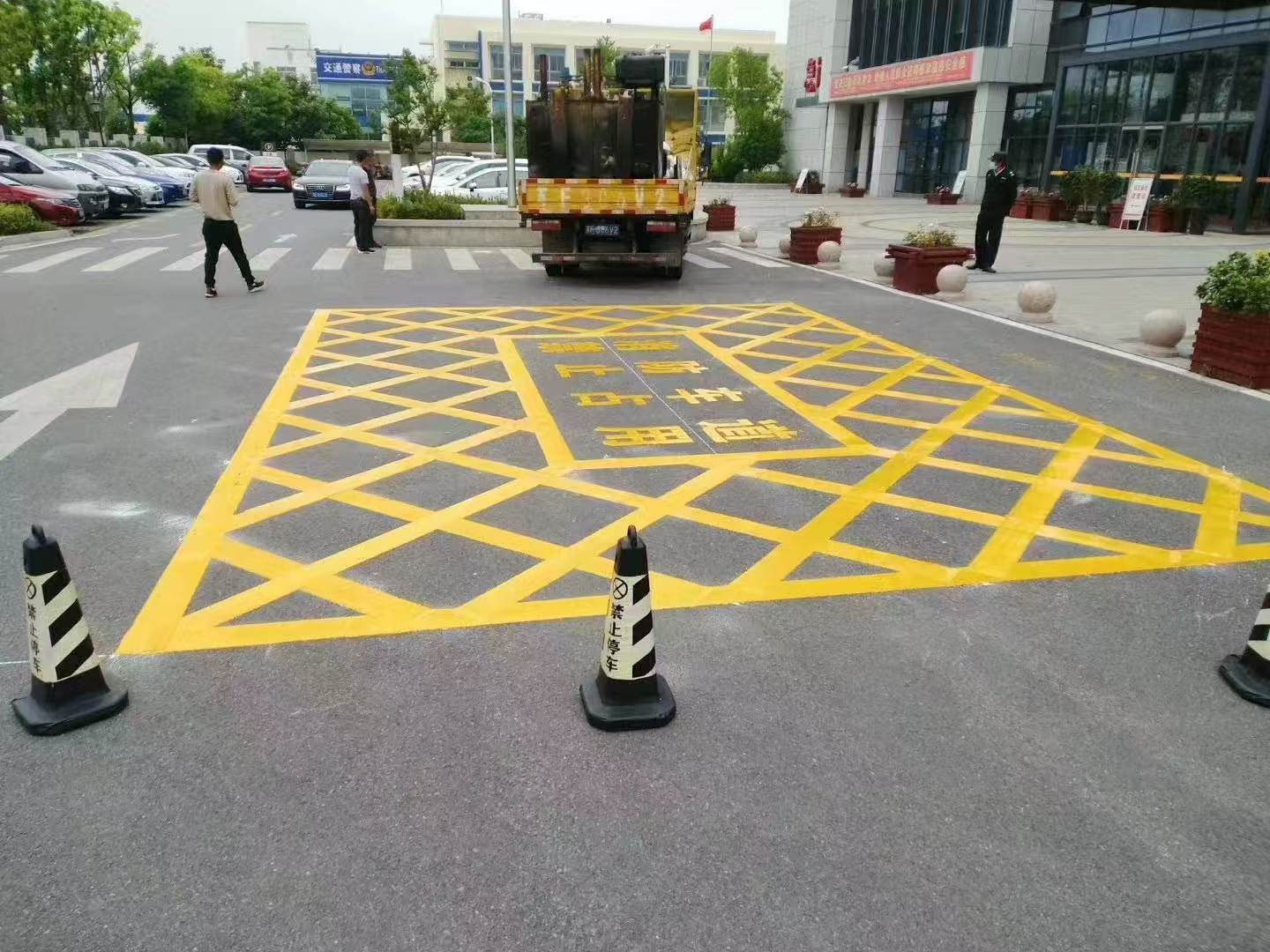 杭州消防网格划线施工